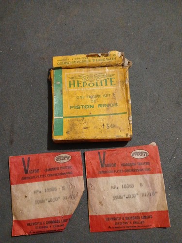 Villiers type piston rings - villiers,
