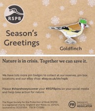 RSPB Pin Badge NIIC Christmas