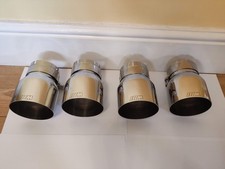 4 x Bmw Exhaust Tips Stainless