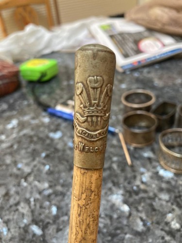Welch regiment wooden swagger - regiment,