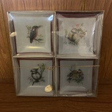 Vintage Set Of 4 Clear/