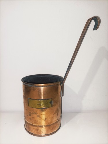 Vintage copper milk measuring - vintage,