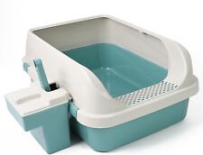 Cat Litter Tray Box Plastic Cat Open Top Litter Tray with Scoop and Box