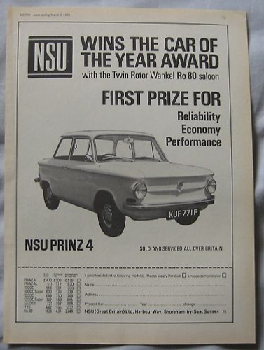 1968 nsu prinz original - 1968,