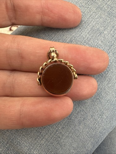 9ct gold fob antique - gold,