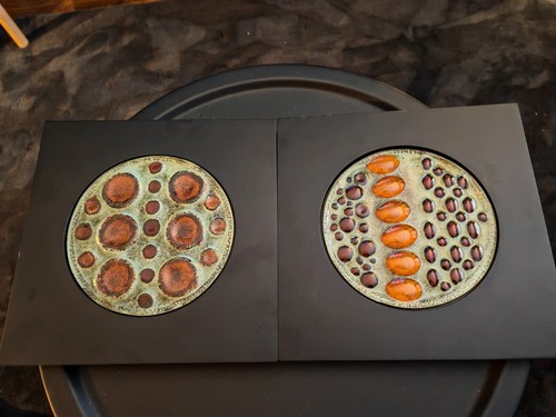 Pair kiln fired handmade - pair,
