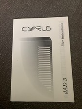 Cyrus dAD3 CD Player - User