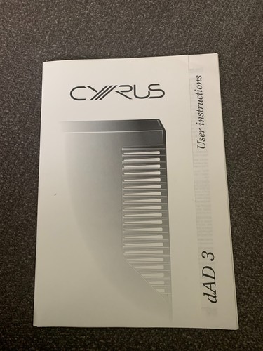 Cyrus dad3 player - player, user