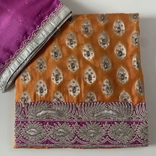 WEDDING BRIDAL GIFT Unstitched Suit Punjabi Pakistani Indian Salwar Kameez 