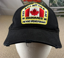 Dsquared2 Cap Black Distressed