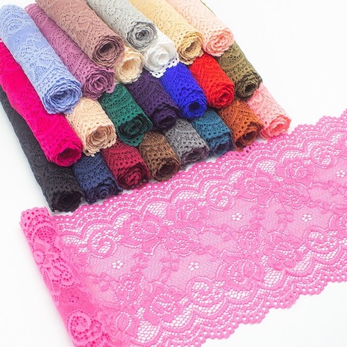 15cm elastic stretch lace trim - lace,