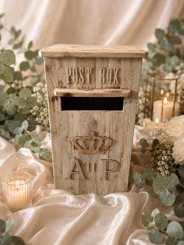 Wedding post box - box, personalised