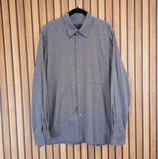 OSKA Shirt Grey Striped Mens