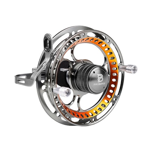 Aluminum alloy grain fly reel - aluminum,