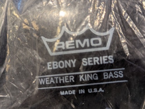 Remo weather king ebony - king,