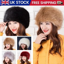 Lady Winter Warm Cossack Hat Russian Style Ski Fake Soft Fur For Autumn Winter