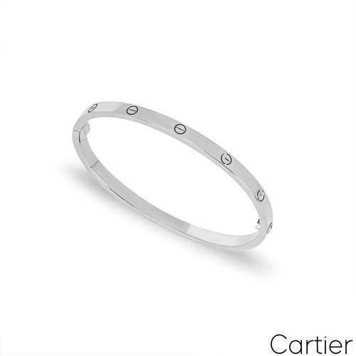 Cartier white gold plain love - cartier,