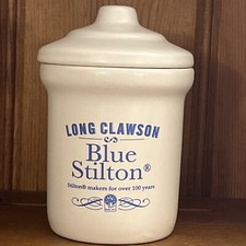 London Pottery Signed Mature Blue Stilton Cheese Pot Mug Cup Vase Collectable