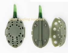 Inline Opening Maggot / Grub Fishing Cage Blockend Feeder Swimfeeder 60g  37-016