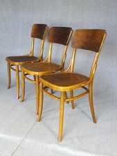 Set of 3 Baumann chairs No. 60 - 1925 - thermoformed seats, no Thonet