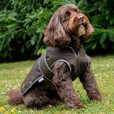 Dog Fleece Coat Ancol Heritage Wax Cotton Waterproof Warm Winter Dog Jacket New
