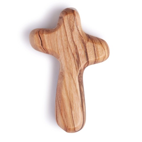 Hand carved holding cross - hand,