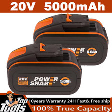 2Pack 5000mAh 20V Max For Worx Powershare Li-Ion Battery WA3551 WA3553 WA3556 UK