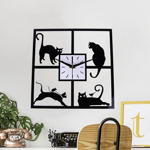 30cm square wall clock - 30cm, 3d