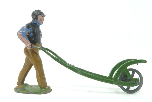 Vintage lead farm labourer - farm,