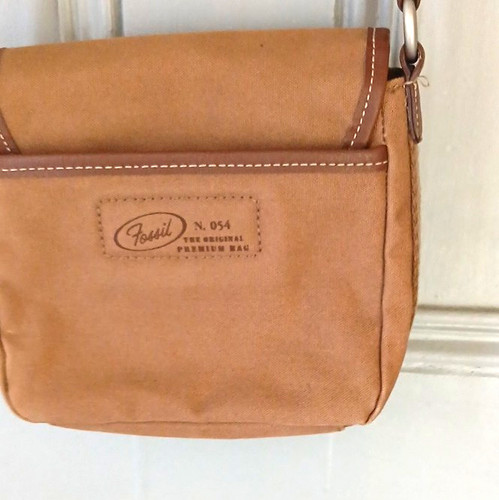Fossil beige canvas - fossil, crossbody