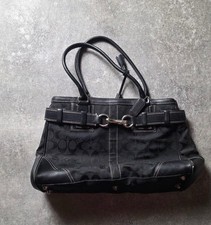 Vintage Coach Black Canvas