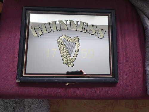 Guinness mirror pub bar sign - mirror,