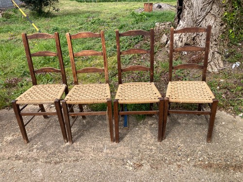 Ladder back dining chairs - ladder, x