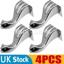 4PCS CHROME FURNITURE FEET LEGS FOR SOFA, CHAIRS, STOOLS, TABLE PRE DRILLED