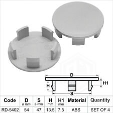 4x Alloy wheel center caps centre universal rim hub 54x47mm Fits Vauxhall Opel