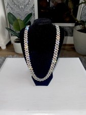 Mens Iced Out Diamond Thick Miami Cuban Link Chain Necklace Hip Hop Jewelry UK