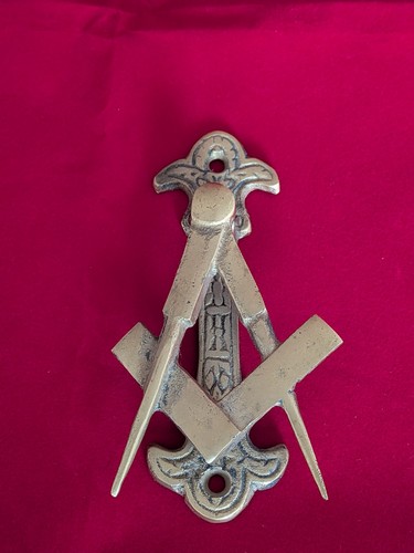 Vintage brass masonic - ,
