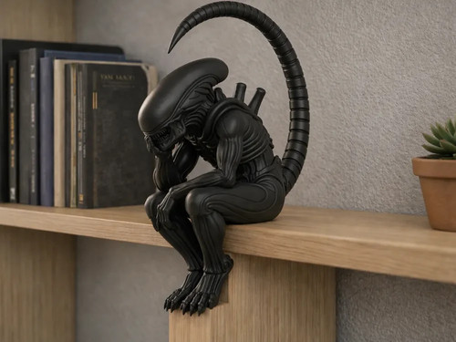 The thinking alien - thinking, shelf