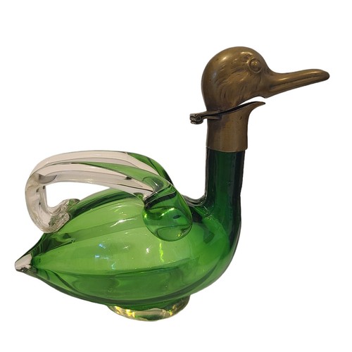 1940s austrian green art glass - art,