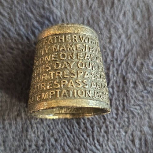 Vintage pewter thimble lords - vintage,