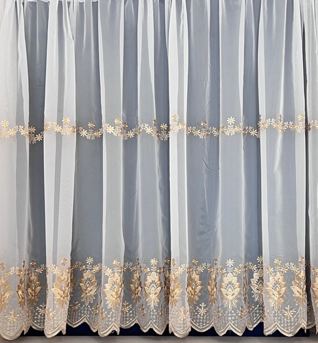 Eva gold embroidered sheer - eva,