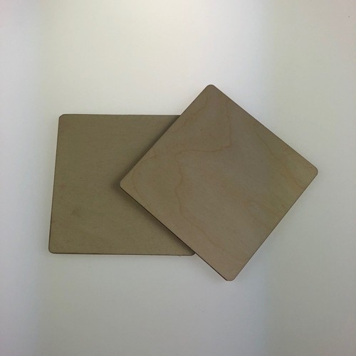Rounded corner squares - squares, birch