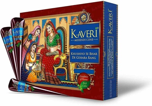 Kaveri brand brown henna cones - henna,