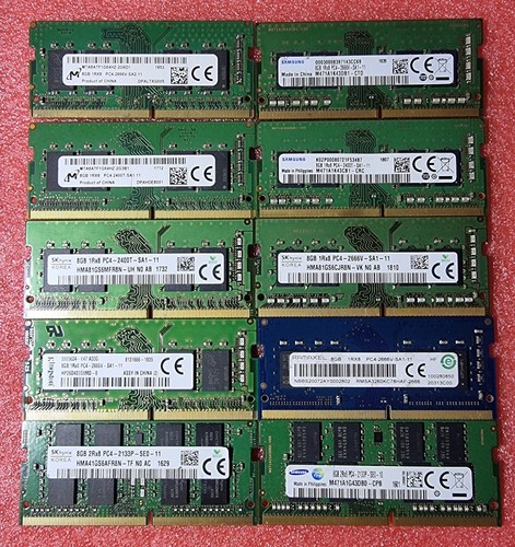 Mixed speed job - lot, 10x8gb
