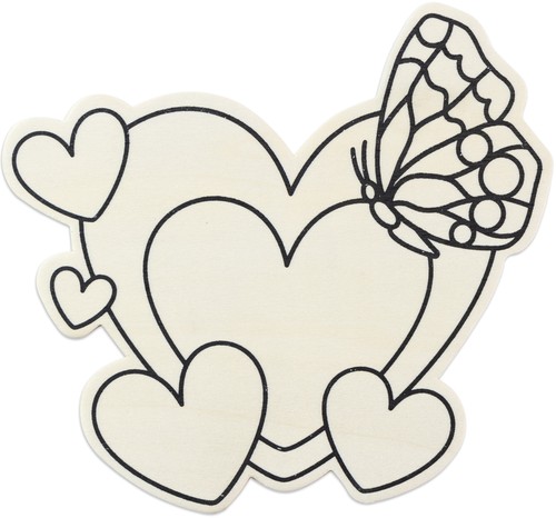 Cousindiy mdf shape - mdf, shape-heart