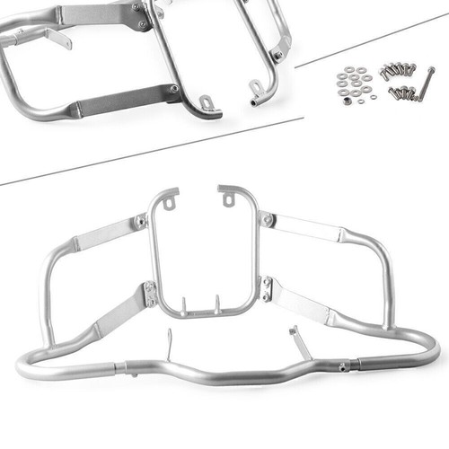 Silver engine guard crash bars - silver,