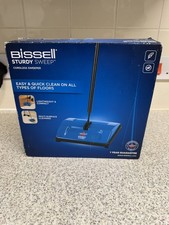 BISSELL Sturdy Sweep Floor Cleaner Blue Clean Brush Carpet Rug Sweeper Cleaning