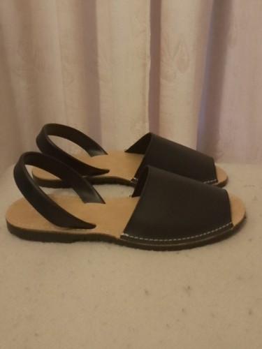 Womens leather sandals blue - leather,