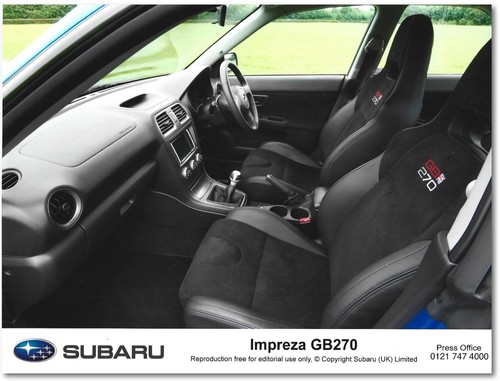 Subaru impreza gb270 interior - subaru,