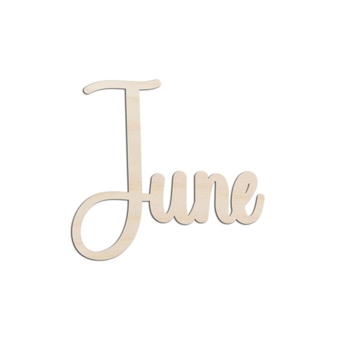 June month text - month,